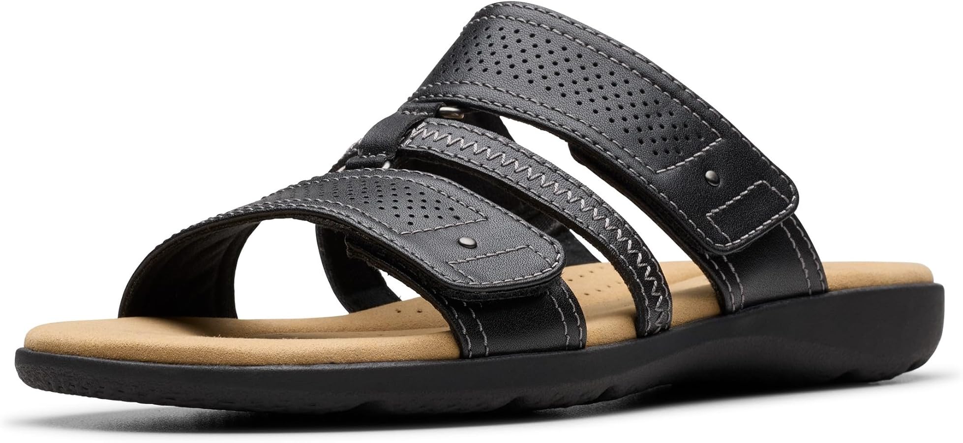 Amazon.com | Clarks Women Elizabelle Ave Black Leather 6 Medium